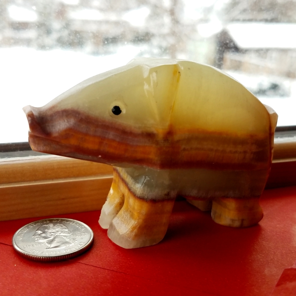 Stone Handmade Pig